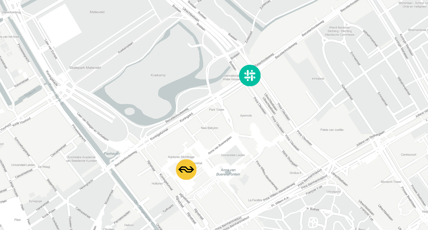 kaart naar Duet advocaten